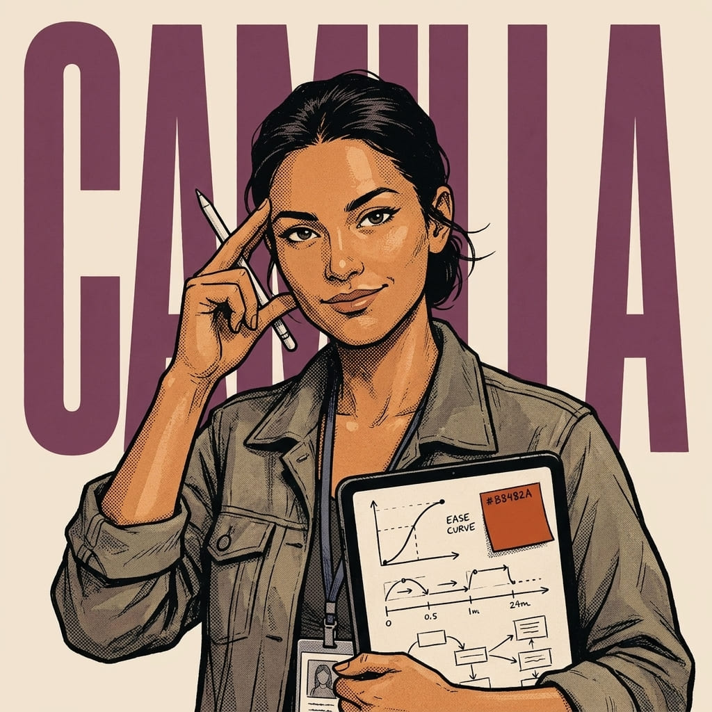 Camilla, Prototyping & motion