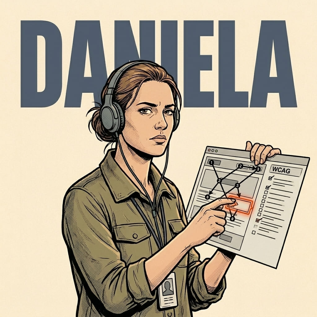 Daniela, Accessibility audit