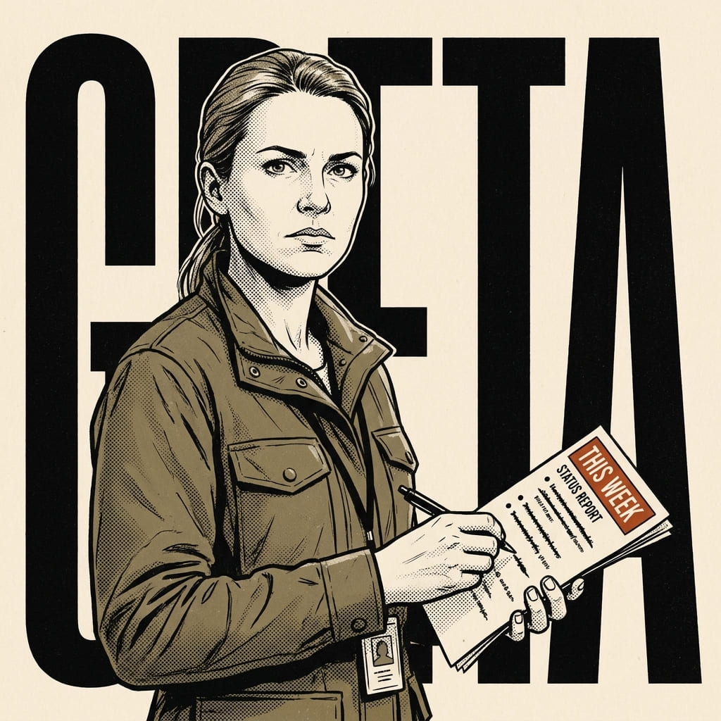 Greta, Status reporting & client comms