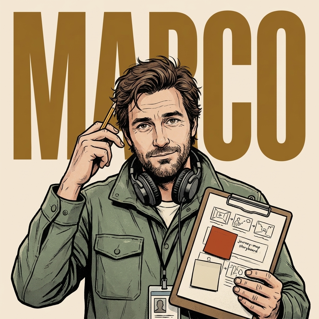 Marco, Persona & journey mapping